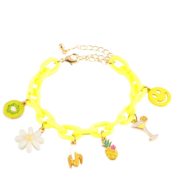 A Girl Thing Jewelry - ❤️Flower smiley pineapple tropical bracelet